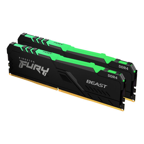 Περισσότερες πληροφορίες για "Kingston Technology FURY Beast RGB KF432C16BBAK2/16 (16 GB/DDR4/3200MHz)"