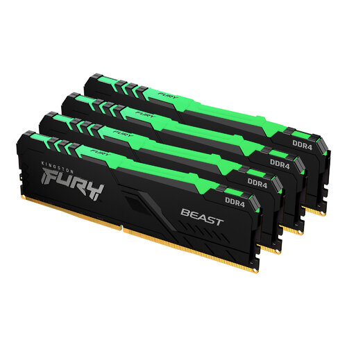 Περισσότερες πληροφορίες για "Kingston Technology FURY Beast RGB KF430C15BBAK4/32 (32 GB/DDR4/3000MHz)"