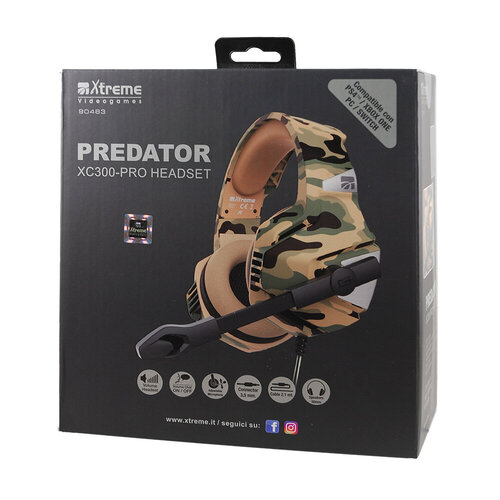 Περισσότερες πληροφορίες για "Xtreme Predator XC300-Pro (Kαμουφλάζ/Ενσύρματα)"