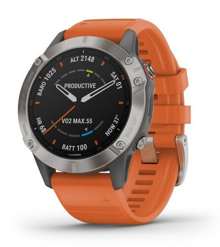 Περισσότερες πληροφορίες για "Garmin fēnix 6 (47mm/Πορτοκαλί)"