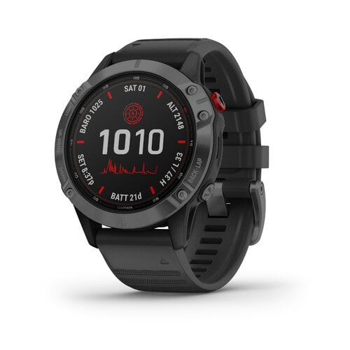 Περισσότερες πληροφορίες για "Garmin fenix 6 Pro Solar (47mm/Γκρι/Μέταλο, Πολυμερές)"