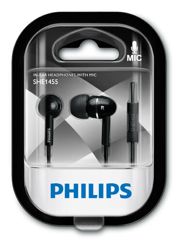 Περισσότερες πληροφορίες για "Philips SHE1455BK/10 (Μαύρο)"