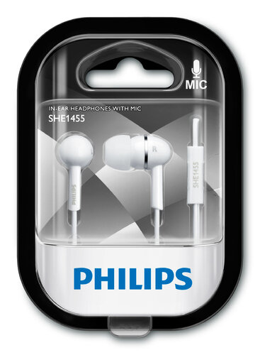Περισσότερες πληροφορίες για "Philips SHE1455WT/10 (Άσπρο)"