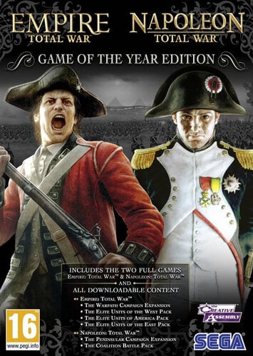 Περισσότερες πληροφορίες για "SEGA Empire & Napoleon: Total War Game of the year edition (PC)"