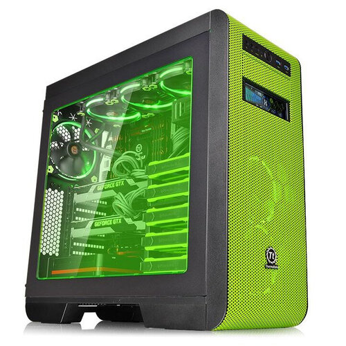 Περισσότερες πληροφορίες για "Thermaltake Core V51 Riing Edition (Midi Tower/Μαύρο, Πράσινο)"