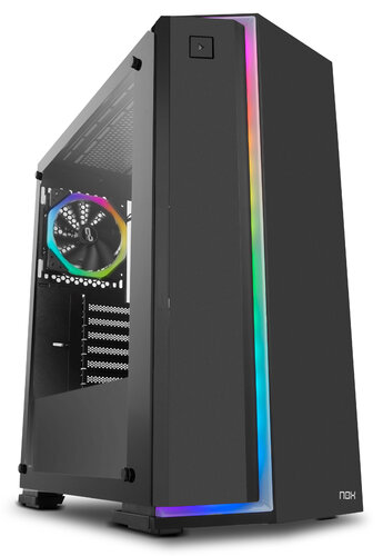 Περισσότερες πληροφορίες για "NOX Infinity Neon RGB (Midi Tower/Μαύρο)"