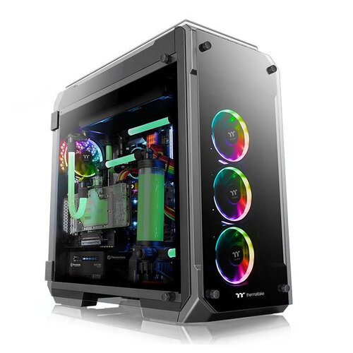 Περισσότερες πληροφορίες για "Thermaltake View 71 TG RGB Plus (Full Tower/Μαύρο)"