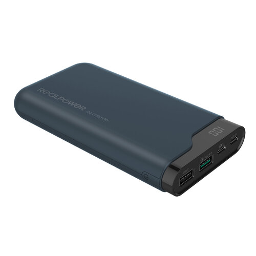 Περισσότερες πληροφορίες για "RealPower PB-20000 PD (Navy/20000mAh)"