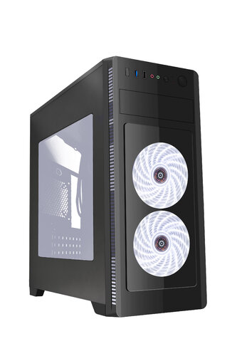 Περισσότερες πληροφορίες για "Gembird ATX case Fornax 1000W - white led fans (Midi Tower/Μαύρο)"