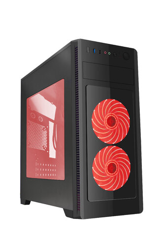 Περισσότερες πληροφορίες για "Gembird ATX case Fornax 1000R - red led fans (Midi Tower/Μαύρο)"