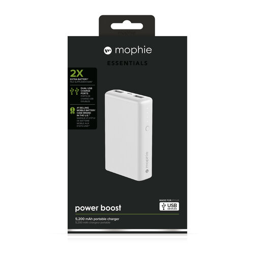 Περισσότερες πληροφορίες για "mophie Power boost 2nd gen (Άσπρο/5200mAh)"