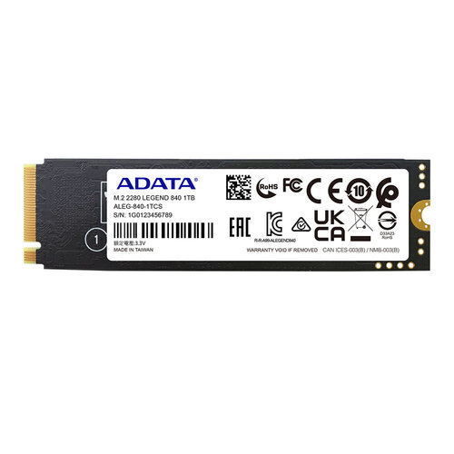 Περισσότερες πληροφορίες για "ADATA LEGEND 840 (1 TB/PCI Express 4.0)"
