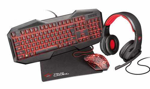 Περισσότερες πληροφορίες για "Trust GXT 788 4-in-1 Gaming Bundle IT (Μαύρο/USB/LED)"