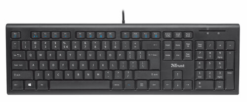 Περισσότερες πληροφορίες για "Trust Nola Multimedia Keyboard CZ/SK (Μαύρο/USB)"