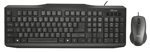 Περισσότερες πληροφορίες για "Trust Wired Keyboard and Mouse - Black (Μαύρο/USB)"