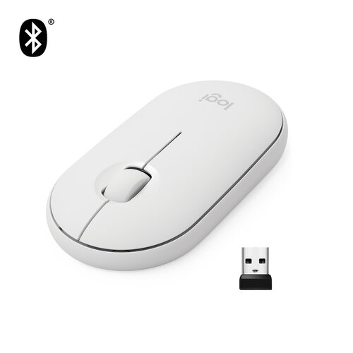 Περισσότερες πληροφορίες για "Logitech Pebble M350 Wireless Mouse (Λευκό/RF Ασύρματο+Bluetooth)"