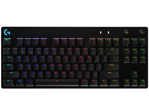 Περισσότερες πληροφορίες για "Logitech G PRO Gaming Keyboard (Μαύρο/USB/RGB LED)"