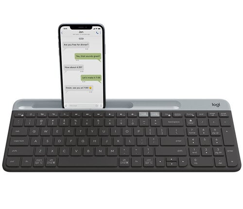 Περισσότερες πληροφορίες για "Logitech Slim Multi-Device Keyboard K580 (Γραφίτης/RF Wireless + Bluetooth)"