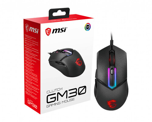 Περισσότερες πληροφορίες για "MSI Clutch GM30 (Μαύρο/6200DPI)"