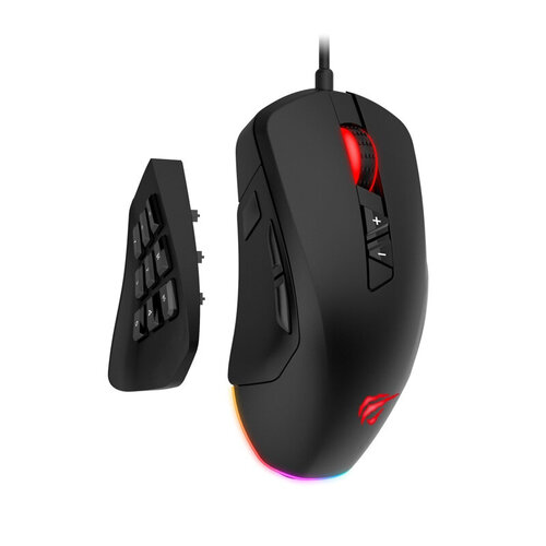 Περισσότερες πληροφορίες για "Havit RGB Gaming Mouse - 12000 dpi 8/14 knapper (Μαύρο/12000DPI)"