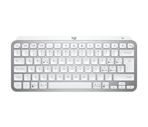 Περισσότερες πληροφορίες για "Logitech MX Keys Mini (Αργύλιο, Άσπρο/RF Wireless + Bluetooth)"