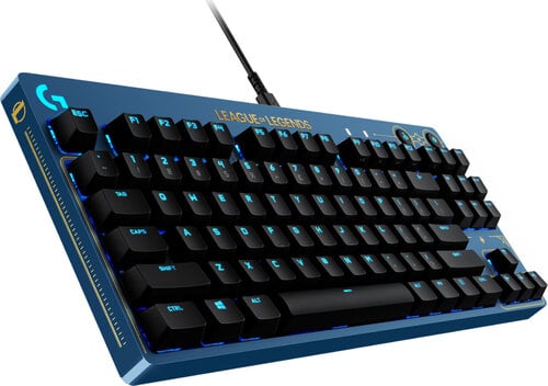 Περισσότερες πληροφορίες για "Logitech G Pro League of Legends Edition (Μαύρο, Χρυσό/USB/RGB LED)"