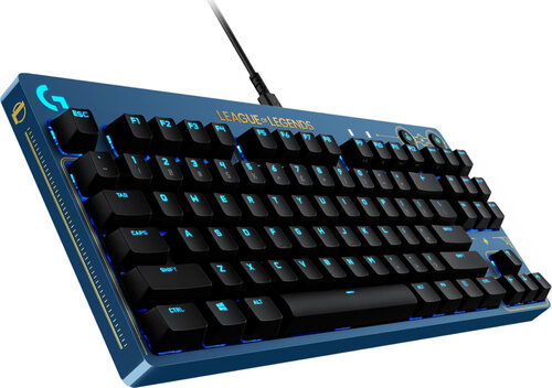 Περισσότερες πληροφορίες για "Logitech PRO Mechanical Keyboard League of Legends Edition (Μαύρο, Χρυσό/USB/RGB LED)"