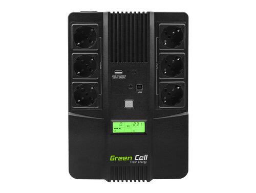 Περισσότερες πληροφορίες για "Green Cell AiO 800VA LCD (Line-Interactive/480W)"