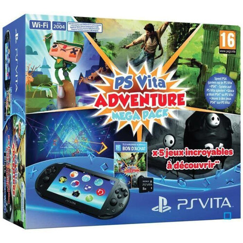 Περισσότερες πληροφορίες για "Sony PS Vita Wi-Fi + Adventure Mega Pack Carte mémoire 8 Go"