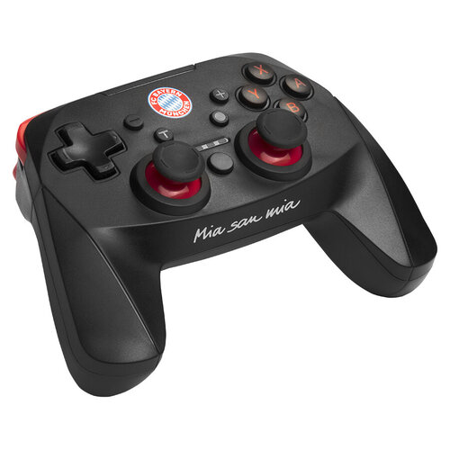 Περισσότερες πληροφορίες για "Snakebyte FC Bayern München Switch Wireless Pro-Controller (Μαύρο/Ασύρματα)"