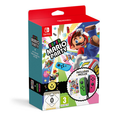 Περισσότερες πληροφορίες για "Nintendo Super Mario Party + Joy Con Pair Bundle (Πράσινο/Ασύρματα)"