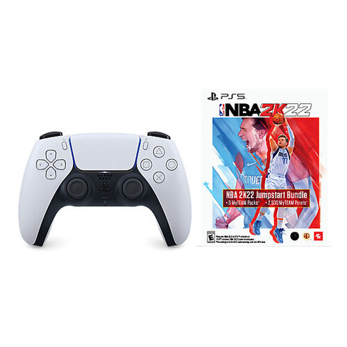 Περισσότερες πληροφορίες για "Sony DualSense Wireless Controller + NBA 2K22 Jumpstart Bundle (Μαύρο, Άσπρο/Ενσύρματo & Ασύρματo)"