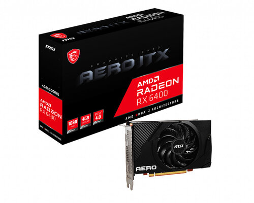 Περισσότερες πληροφορίες για "MSI Radeon RX 6400 AERO ITX 4G"