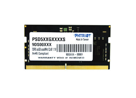 Περισσότερες πληροφορίες για "Patriot Memory Signature PSD516G480081S (16 GB/DDR5/4800MHz)"