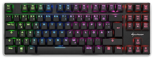 Περισσότερες πληροφορίες για "Sharkoon PureWriter TKL RGB (Μαύρο/USB)"