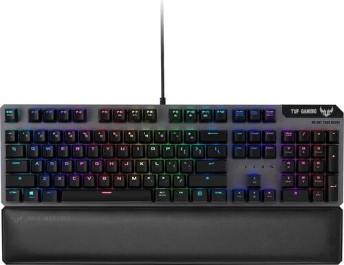 Περισσότερες πληροφορίες για "ASUS TUF Gaming K7 (Μαύρο/USB/RGB LED)"