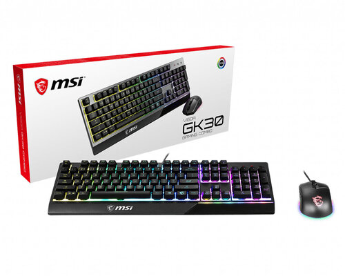 Περισσότερες πληροφορίες για "MSI VIGORGK30COMBO (Μαύρο/USB/RGB LED)"