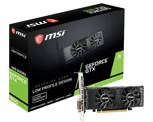 Περισσότερες πληροφορίες για "MSI GeForce GTX 1650 4GT LP"