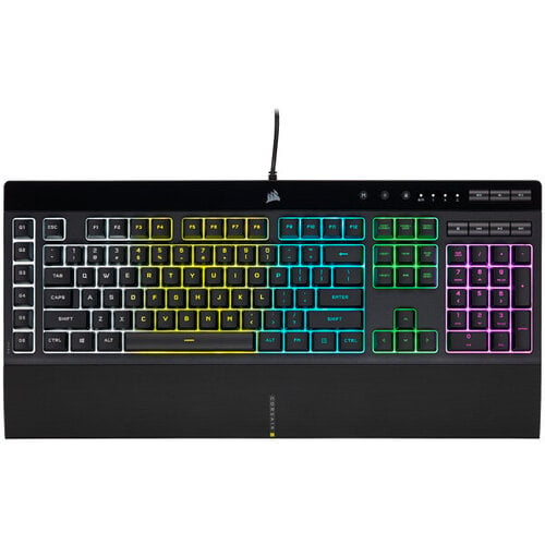 Περισσότερες πληροφορίες για "Corsair K55 RGB PRO (Μαύρο/USB/RGB LED)"