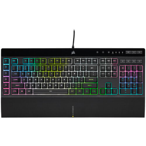 Περισσότερες πληροφορίες για "Corsair K55 RGB PRO XT (Μαύρο/USB/RGB LED)"