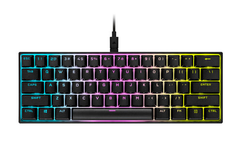 Περισσότερες πληροφορίες για "Corsair K65 RGB MINI 60% (Μαύρο/USB/RGB LED)"