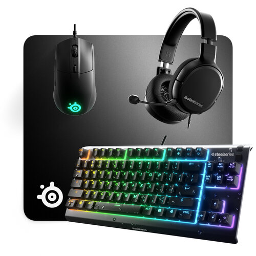 Περισσότερες πληροφορίες για "Steelseries Glow Up Bundle (Μαύρο/USB)"