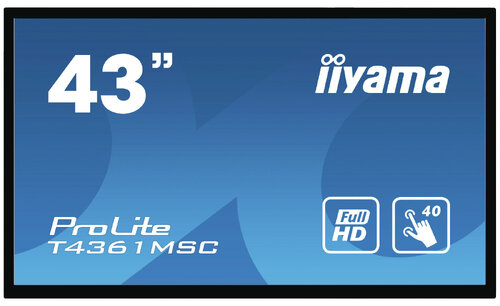 Περισσότερες πληροφορίες για "iiyama ProLite T4361MSC-B1 (43"/Full HD)"