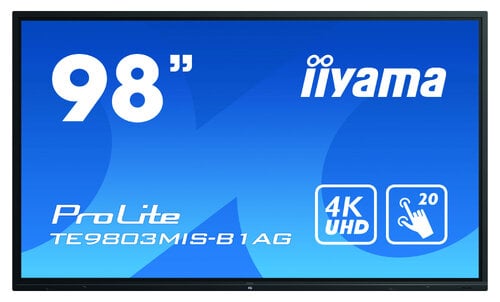 Περισσότερες πληροφορίες για "iiyama ProLite TE9803MIS-B1AG (97.5"/4K Ultra HD)"