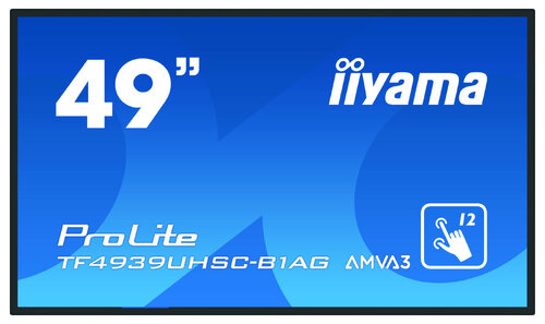 Περισσότερες πληροφορίες για "iiyama ProLite TF4939UHSC-B1AG (49"/4K Ultra HD)"