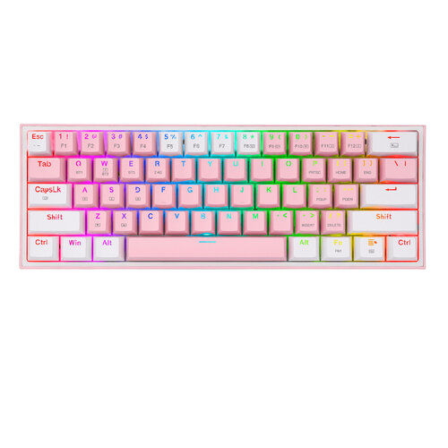 Περισσότερες πληροφορίες για "REDRAGON Teclado Mecánico Fizz Pro White/Pink - Blanco y Rosa (Άσπρο/USB + RF Wireless + Bluetooth/RGB LED)"