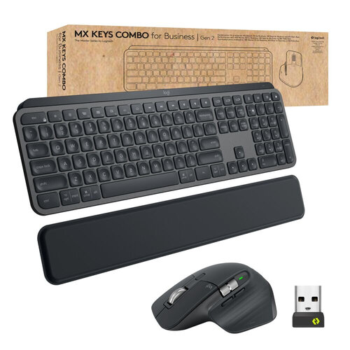 Περισσότερες πληροφορίες για "Logitech MX Keys combo for Business Gen 2 (Γραφίτης/RF Wireless + Bluetooth)"