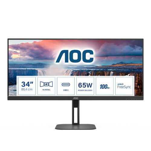 Περισσότερες πληροφορίες για "AOC V5 U34V5C/BK (34")"