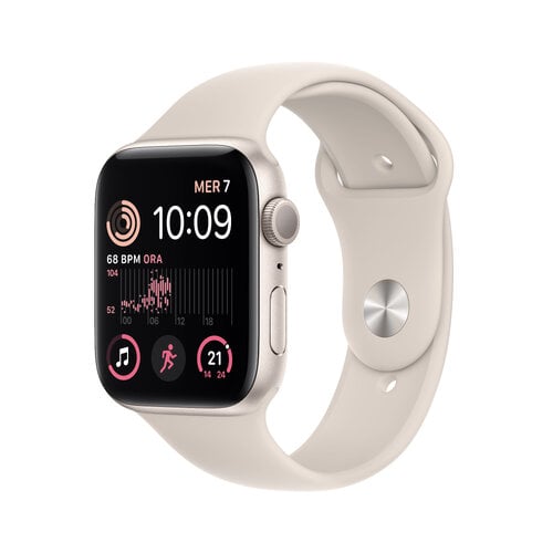 Περισσότερες πληροφορίες για "Apple Watch 194253158035 SE GPS 44mm Starlight Aluminium Case with Sport Band - Regular (44mm/Μπεζ)"