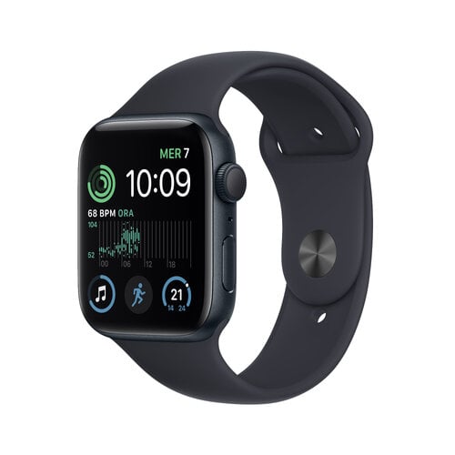 Περισσότερες πληροφορίες για "Apple Watch 194253158400 SE GPS 44mm Midnight Aluminium Case with Sport Band - Regular (44mm/Μαύρο)"